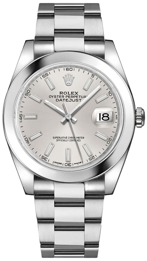 rolex datejust 41 silbernes zifferblatt|Rolex Datejust 41 126300 .